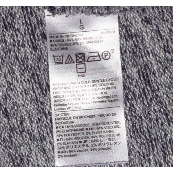 Gap V-Neck Pullover Sweater Navy Long Sleeve Lightweight Sz L Nautical Layering - Picture 3 of 14